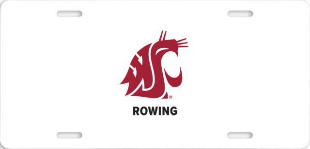 Washington State License Plate WSU Rowing - ONLINE ONLY