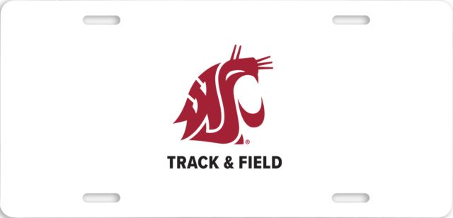 Washington State License Plate WSU Track and Field - ONLINE ONLY