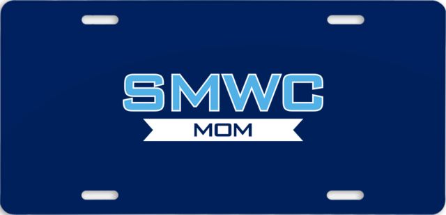St Mary of the Woods License Plate SMWC Mom - ONLINE ONLY
