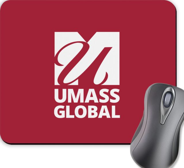UMass Global Full Color Mousepad  UMass Global Primary Logo Stacked - ONLINE ONLY