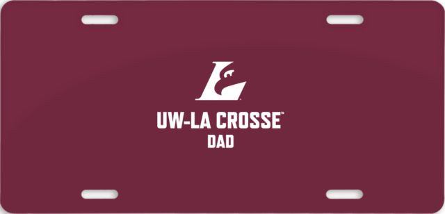Wisconsin La Crosse License Plate UWL Dad - ONLINE ONLY