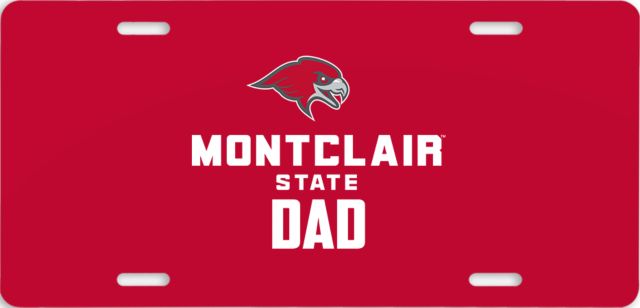 Montclair State License Plate Dad - ONLINE ONLY