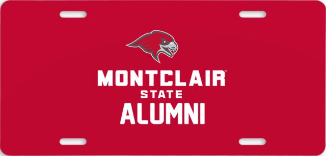 Montclair State License Plate Alumni - ONLINE ONLY