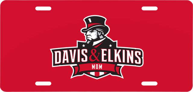 Davis & Elkins License Plate Davis and Elkins Mom - ONLINE ONLY