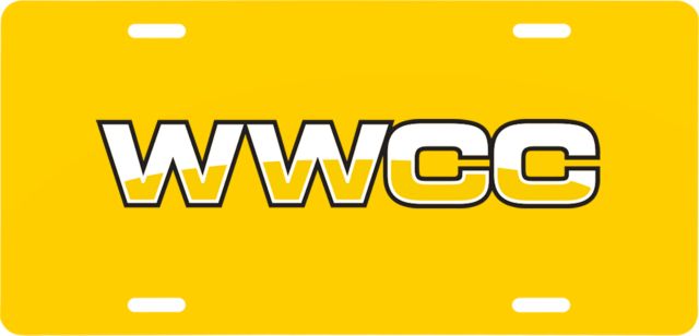 Walla Walla License Plate WWCC Logo - ONLINE ONLY