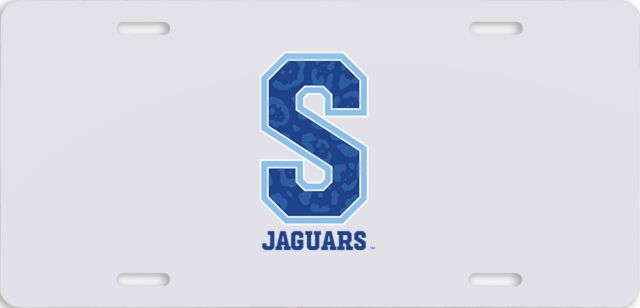 Spelman College License Plate Spelman S Jaguars with Jaguar Print - ONLINE ONLY