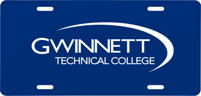 Gwinnett Tech License Plate Gwinnett Technical College - ONLINE ONLY