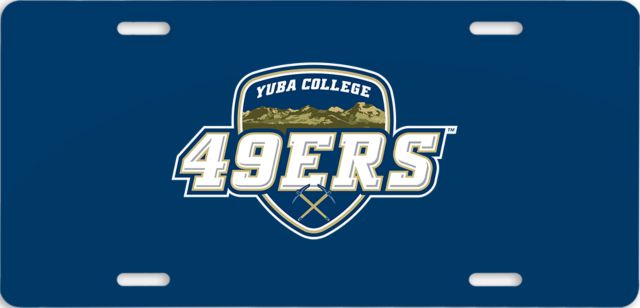 Yuba License Plate Yuba College Athletic 49ers - ONLINE ONLY