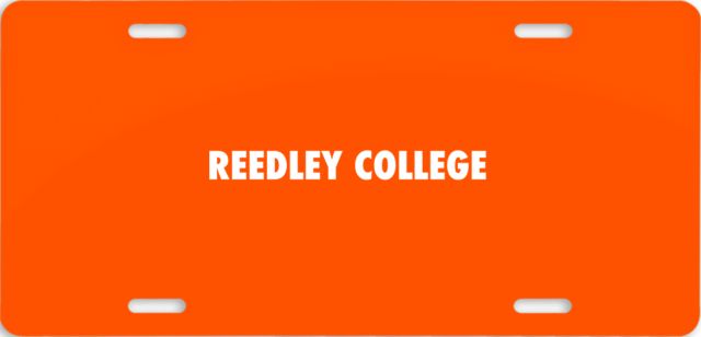 Reedley College License Plate Flat Mark - ONLINE ONLY