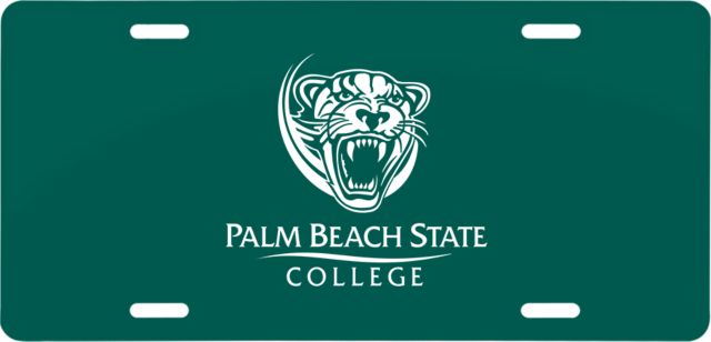Palm Beach State License Plate Palm Beach State Panther Logo - ONLINE ONLY