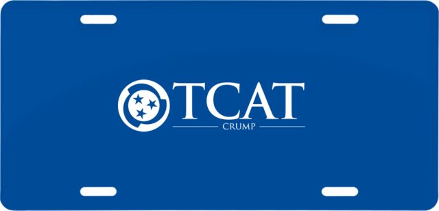 TCAT Crumps License Plate TCAT Abbreviated - ONLINE ONLY