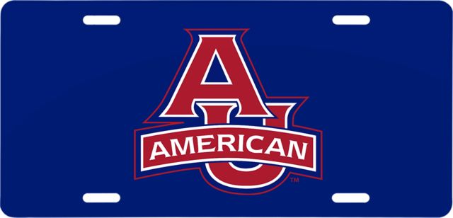 American University License Plate  - ONLINE ONLY
