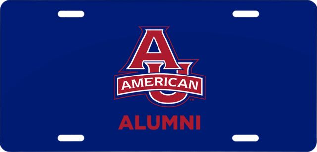 American University License Plate Alumni - ONLINE ONLY