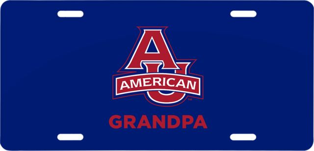 American University License Plate Grandpa - ONLINE ONLY