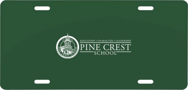 Pine Crest License Plate Institutional Mark - ONLINE ONLY