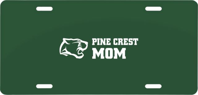 Pine Crest License Plate Mom Panther Head - ONLINE ONLY