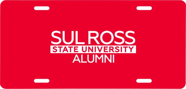 Sul Ross License Plate Alumni - ONLINE ONLY