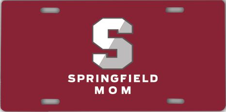 Springfield College License Plate Mom - ONLINE ONLY