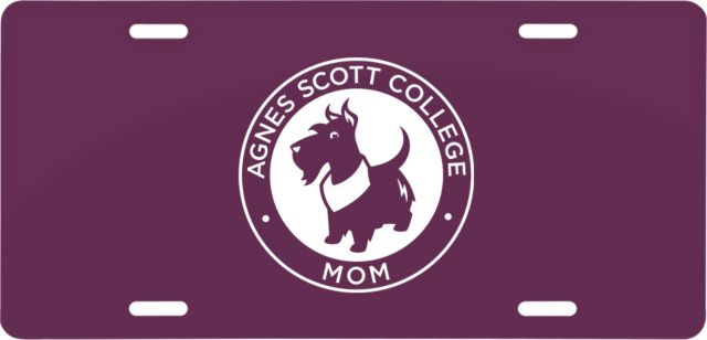 Agnes Scott License Plate Mom - ONLINE ONLY