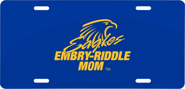 Embry Riddle License Plate Mom - ONLINE ONLY