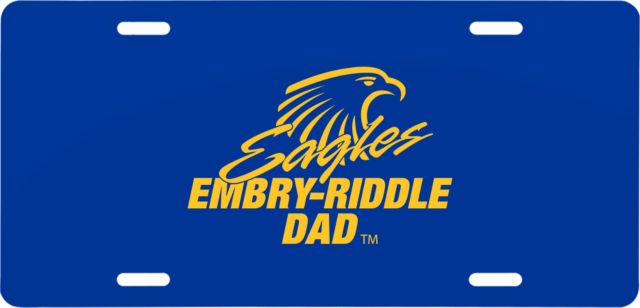 Embry Riddle License Plate Dad - ONLINE ONLY