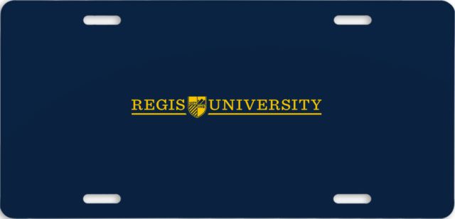 Regis Univ License Plate Primary Mark - ONLINE ONLY