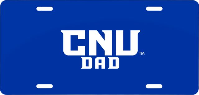 Christopher Newport License Plate Dad - ONLINE ONLY