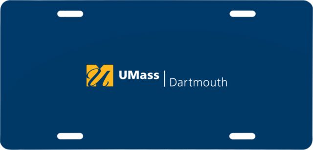 UMass Dartmouth License Plate UMass Dartmouth University Logo - ONLINE ONLY