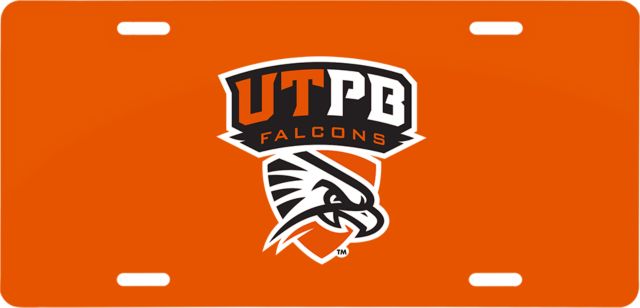 UT Permian Basin License Plate Official Logo - ONLINE ONLY