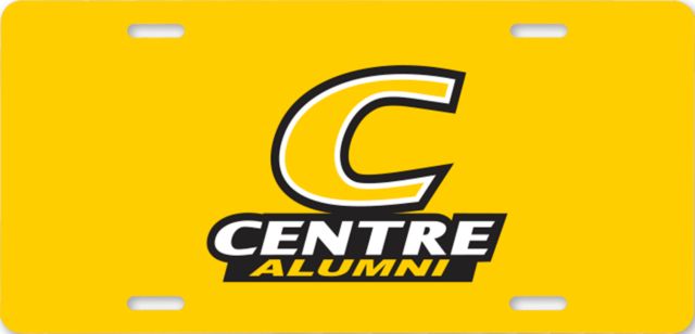 Centre License Plate Alumni - ONLINE ONLY