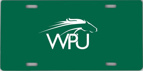 William Peace License Plate WPU Primary Mark - ONLINE ONLY