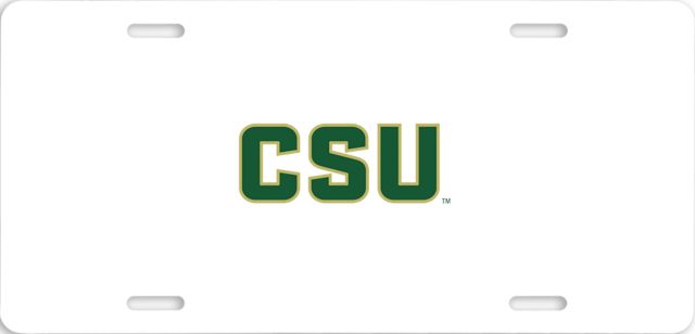 Colorado State License Plate CSU Official Wordmark