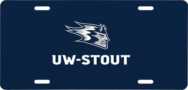 UW Stout License Plate Blaze UW-Stout Lock Up - ONLINE ONLY