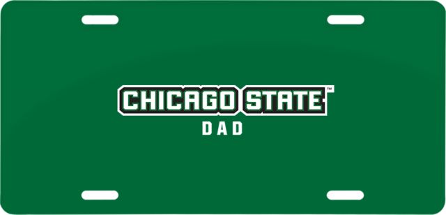 Chicago State License Plate Dad - ONLINE ONLY