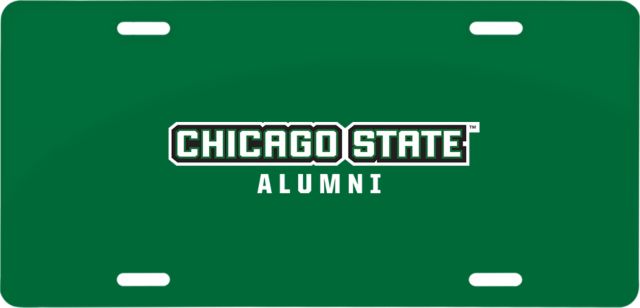 Chicago State License Plate Alumni - ONLINE ONLY