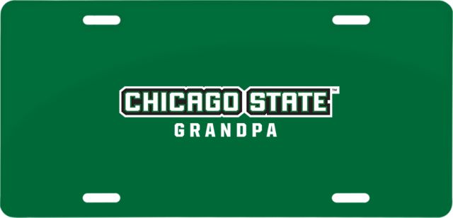 Chicago State License Plate Grandpa - ONLINE ONLY