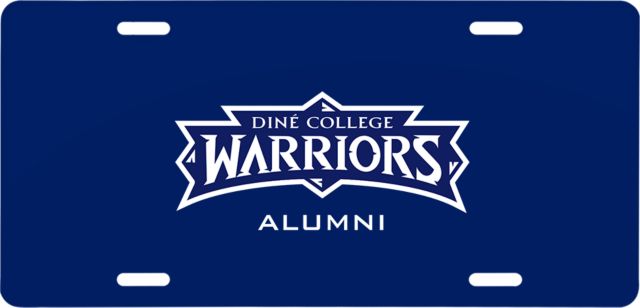 Dine College License Plate Warriors Alumni - ONLINE ONLY