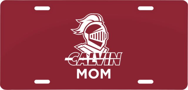 Calvin Univ License Plate Mom Knight Calvin - ONLINE ONLY