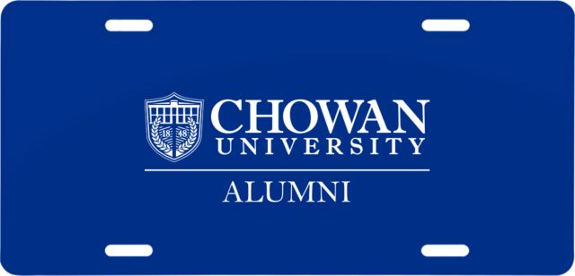 Chowan License Plate Chowan Alumni - ONLINE ONLY