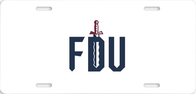 FDU Knights License Plate FDU with Sword - ONLINE ONLY