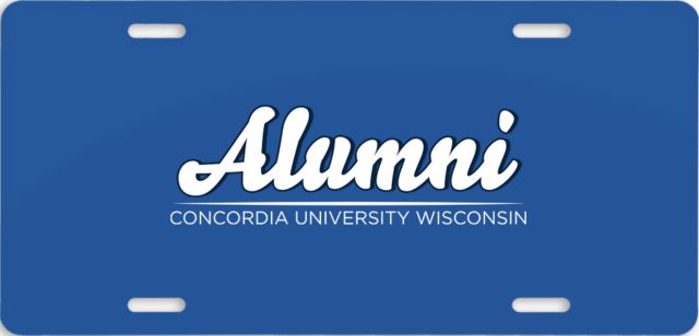 Concordia WI License Plate Alumni Script - ONLINE ONLY