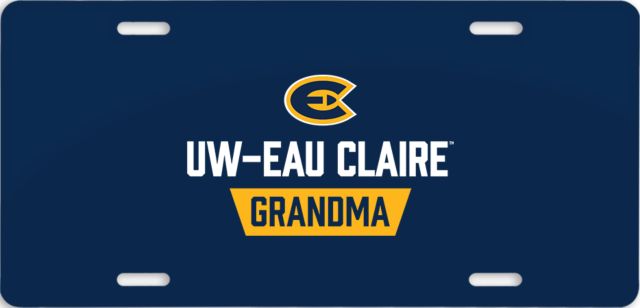 Eau Claire License Plate UW Eau Claire Grandma - ONLINE ONLY