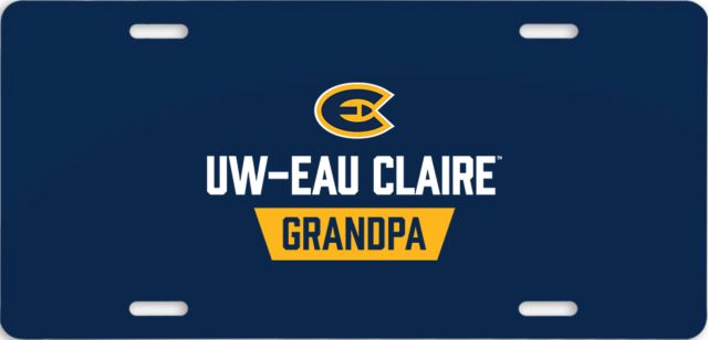 Eau Claire License Plate UW Eau Claire Grandpa - ONLINE ONLY