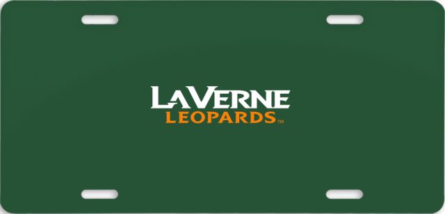 LaVerne License Plate University of La Verne  Leopards Wordmark Flat