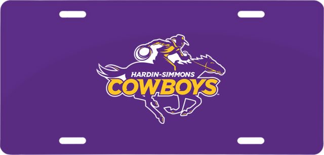 Hardin Simmons License Plate - ONLINE ONLY