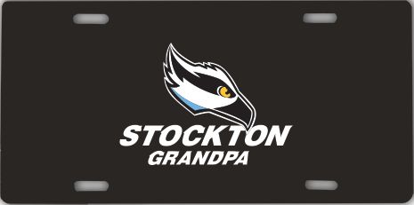 Stockton License Plate Grandpa - ONLINE ONLY
