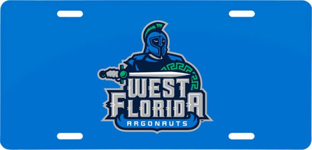 West Florida License Plate West Florida Argonauts - ONLINE ONLY