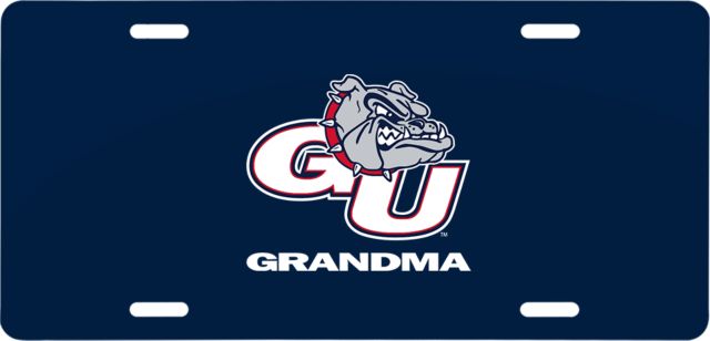 Gonzaga License Plate Grandma - ONLINE ONLY