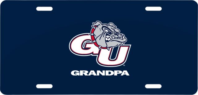 Gonzaga License Plate Grandpa - ONLINE ONLY