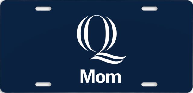 Quinnipiac License Plate Mom Q Logo - ONLINE ONLY